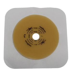 Image of Safe N Simple 4-1/4" x 4-1/4" 2- Piece Wafer, Extended Wear, with Tape Collar, White, 50 mm, 2" Flange, Cut-to-Fit