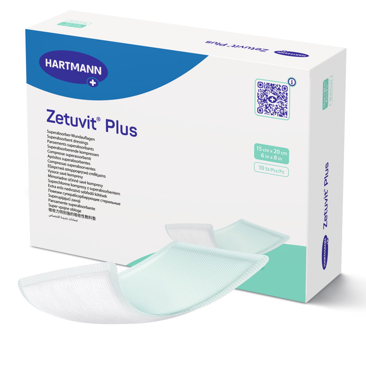Image of Zetuvit Plus Non-Border Super Absorbent Dressings Without Adhesive