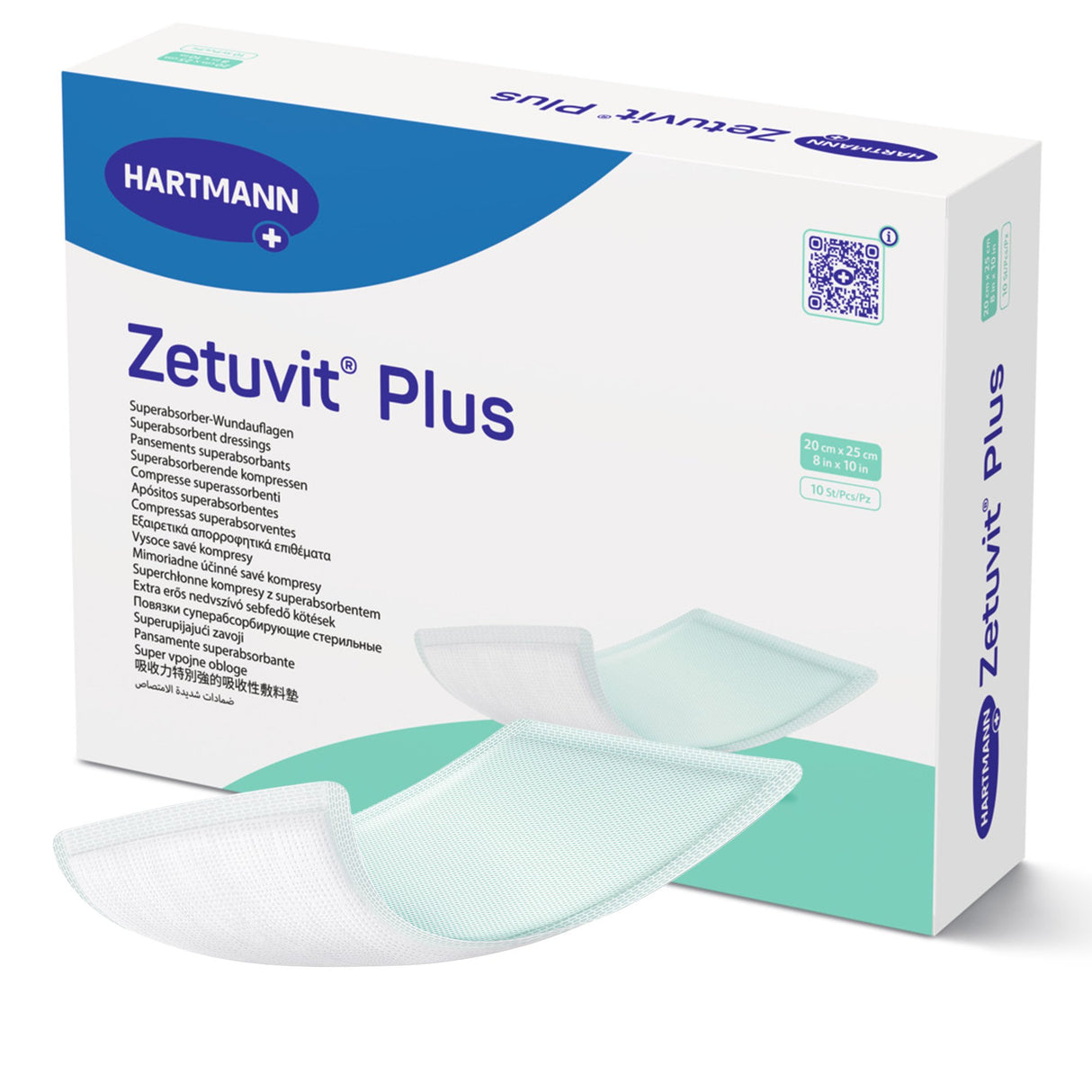 Image of Zetuvit Plus Non-Border Super Absorbent Dressings Without Adhesive