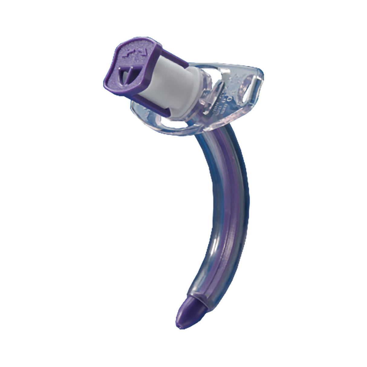 Image of Smiths Medical ASD, Inc. BLUselect Tracheostomy Tube with Wedge, Uncuffed, Non-Fenestrated, Size 8.0