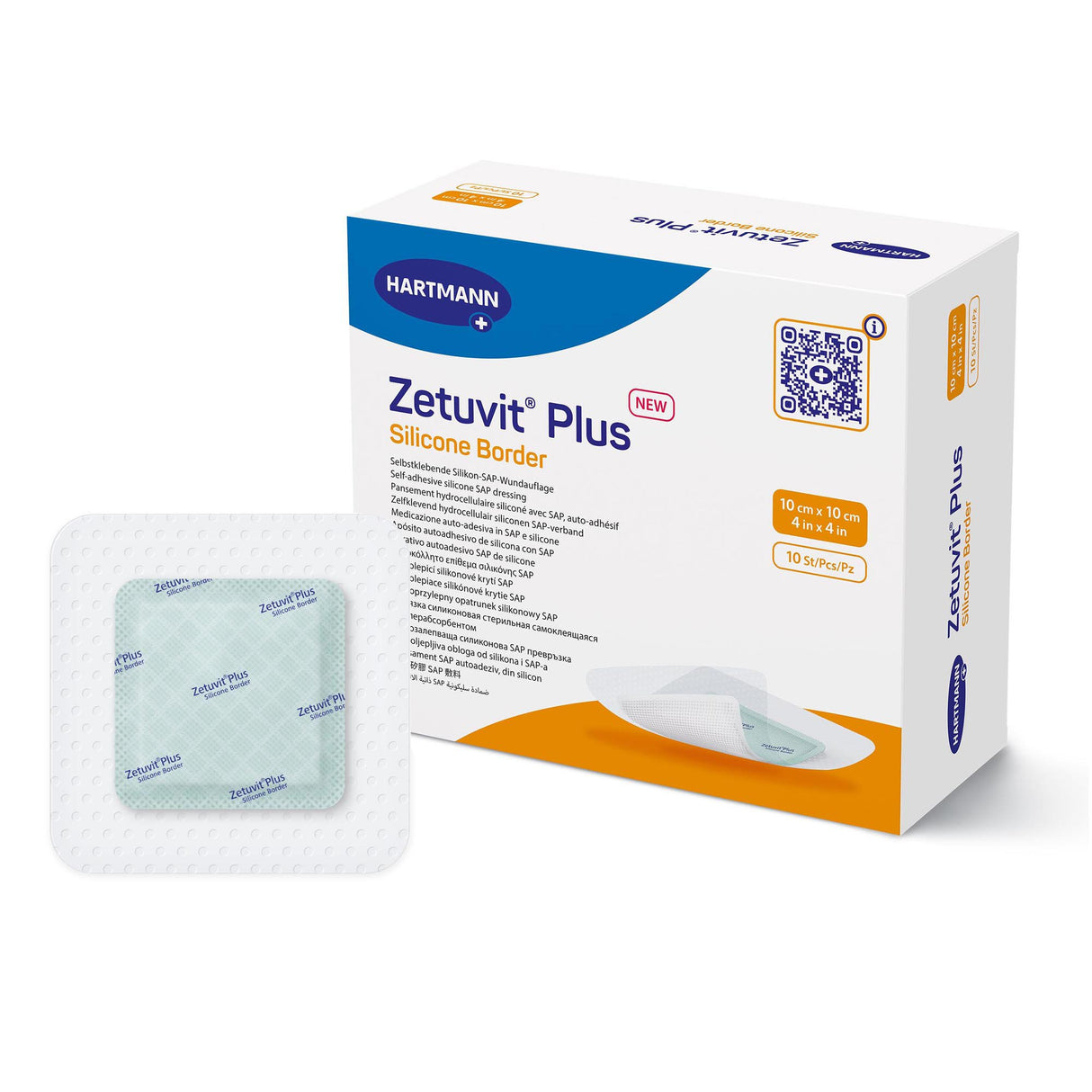 Image of Zetuvit Plus Silicone Border Adhesive Super Absorbent Dressings