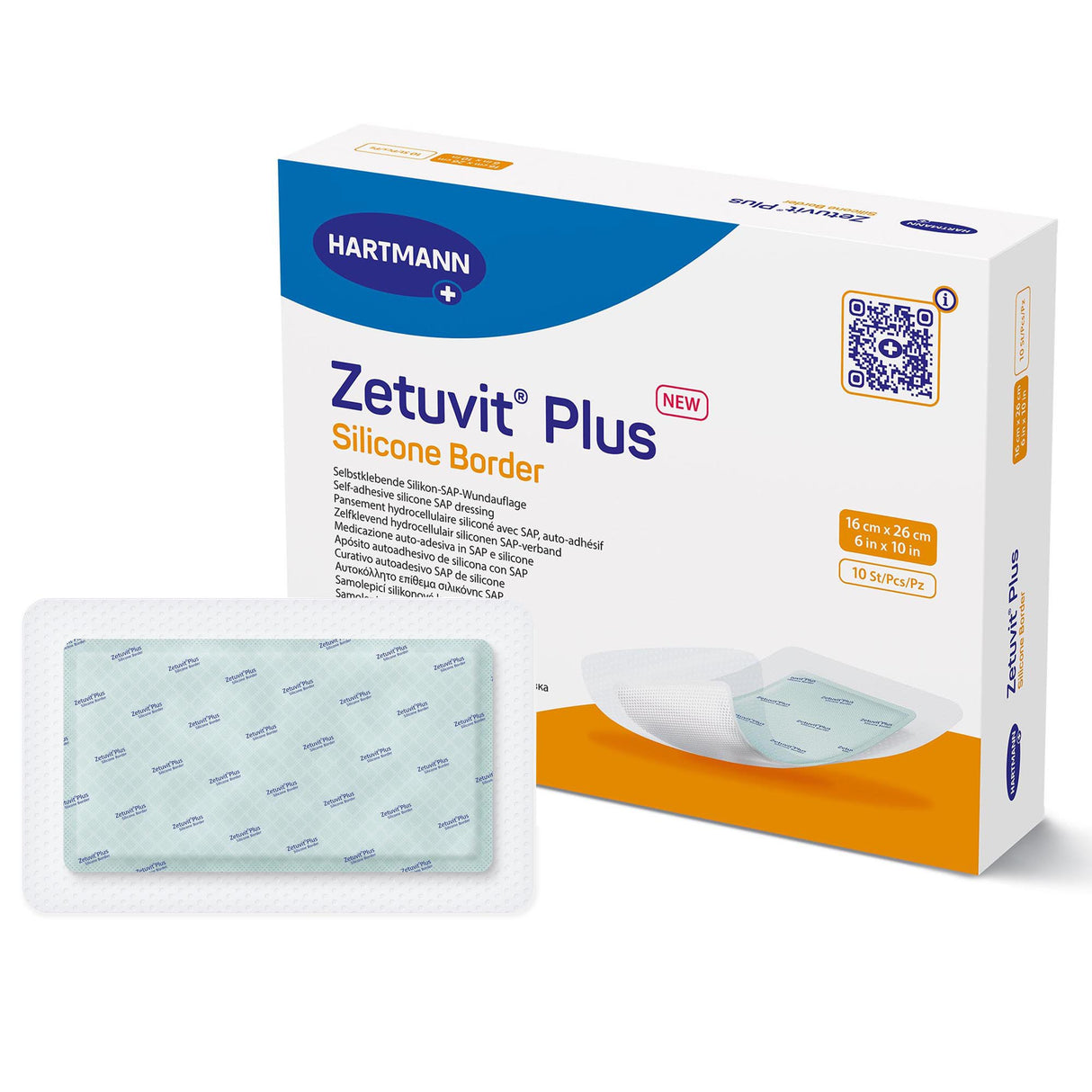 Image of Zetuvit Plus Silicone Border Adhesive Super Absorbent Dressings
