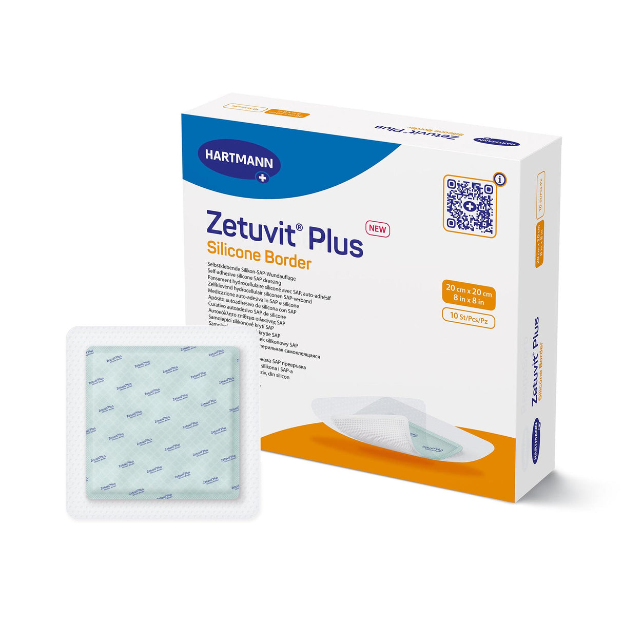 Image of Zetuvit Plus Silicone Border Adhesive Super Absorbent Dressings