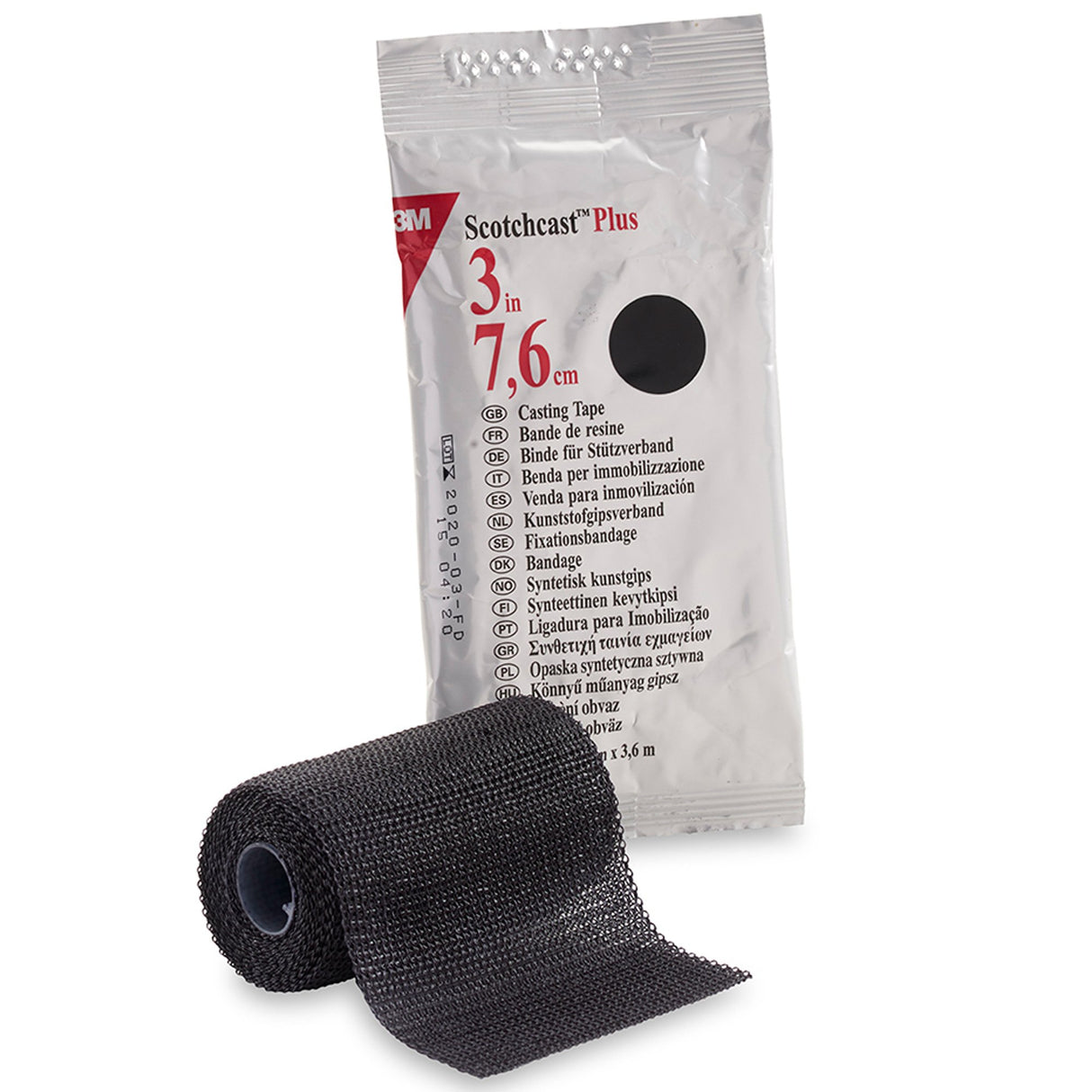 Image of 3M™ Scotchcast™ Plus Casting Tape 3" x 12', Black