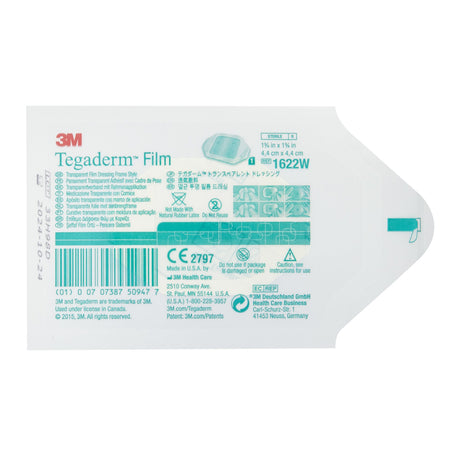 Image of Tegaderm Transparent Adhesive Film Dressing Picture Frame Style 1-3/4" x 1-3/4"