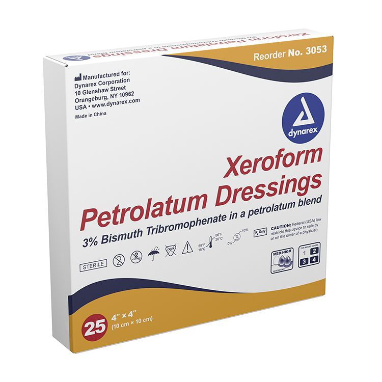 Xeroform Petrolatum Gauze Dressing - 4" x 4"