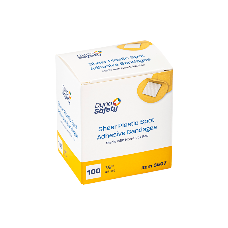 Image of Dynarex Sheer Spot Adhesive Bandages, Sterile 7/8"
