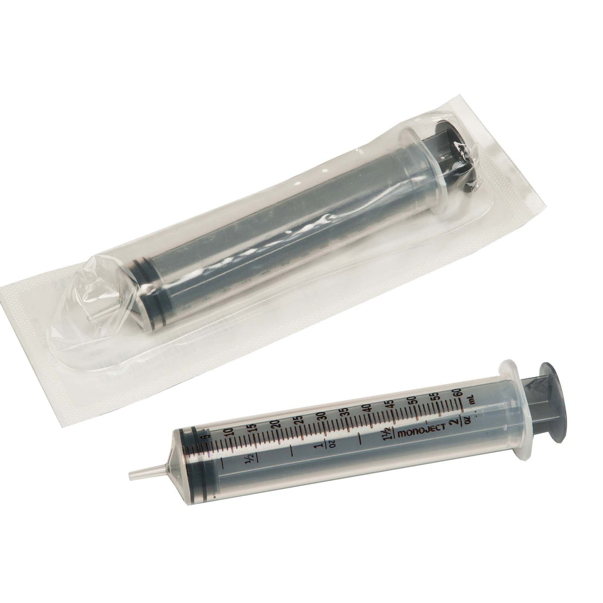 Image of Monoject SoftPack Regular Luer Tip Syringe 60 mL