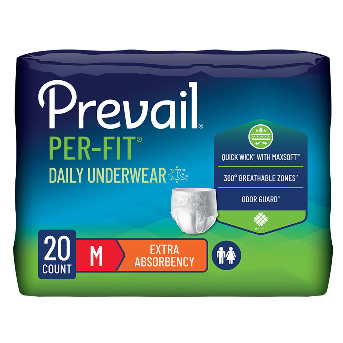 Prevail Per-Fit Daily Underwear, Extra Absorbency