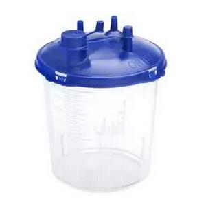 Image of Cardinal Health Medi-Vac Rigid Disposable Suction Canister with Mechanical Filter, 2000cc
