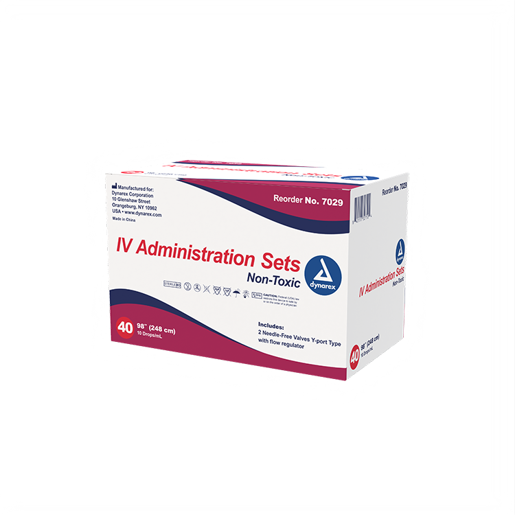 Dynarex IV Administration Set 10 Drops/mL 98" Save Rite Medical