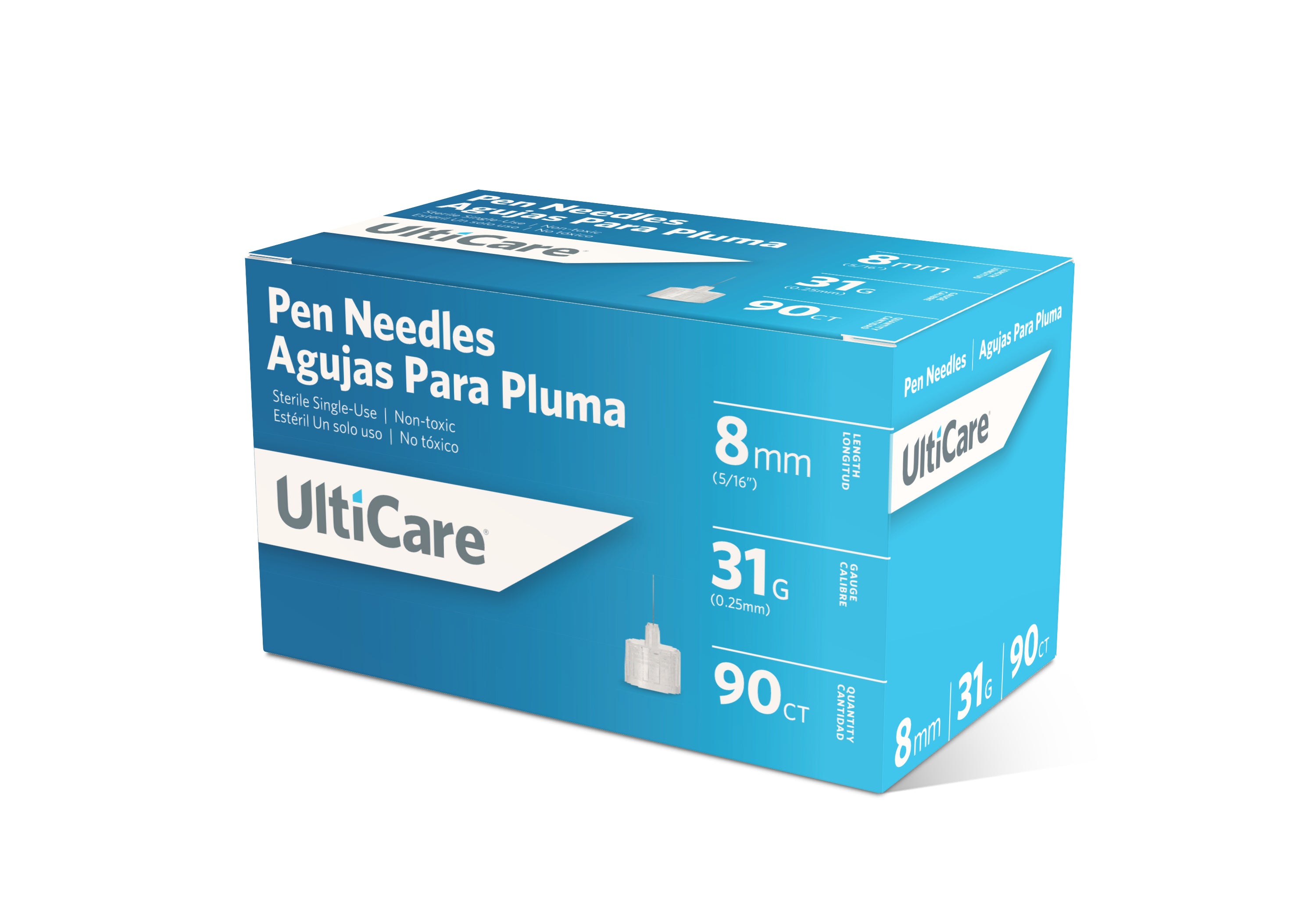 UltiCare Pen Needles 8mm x 31G Short – Save Rite Medical