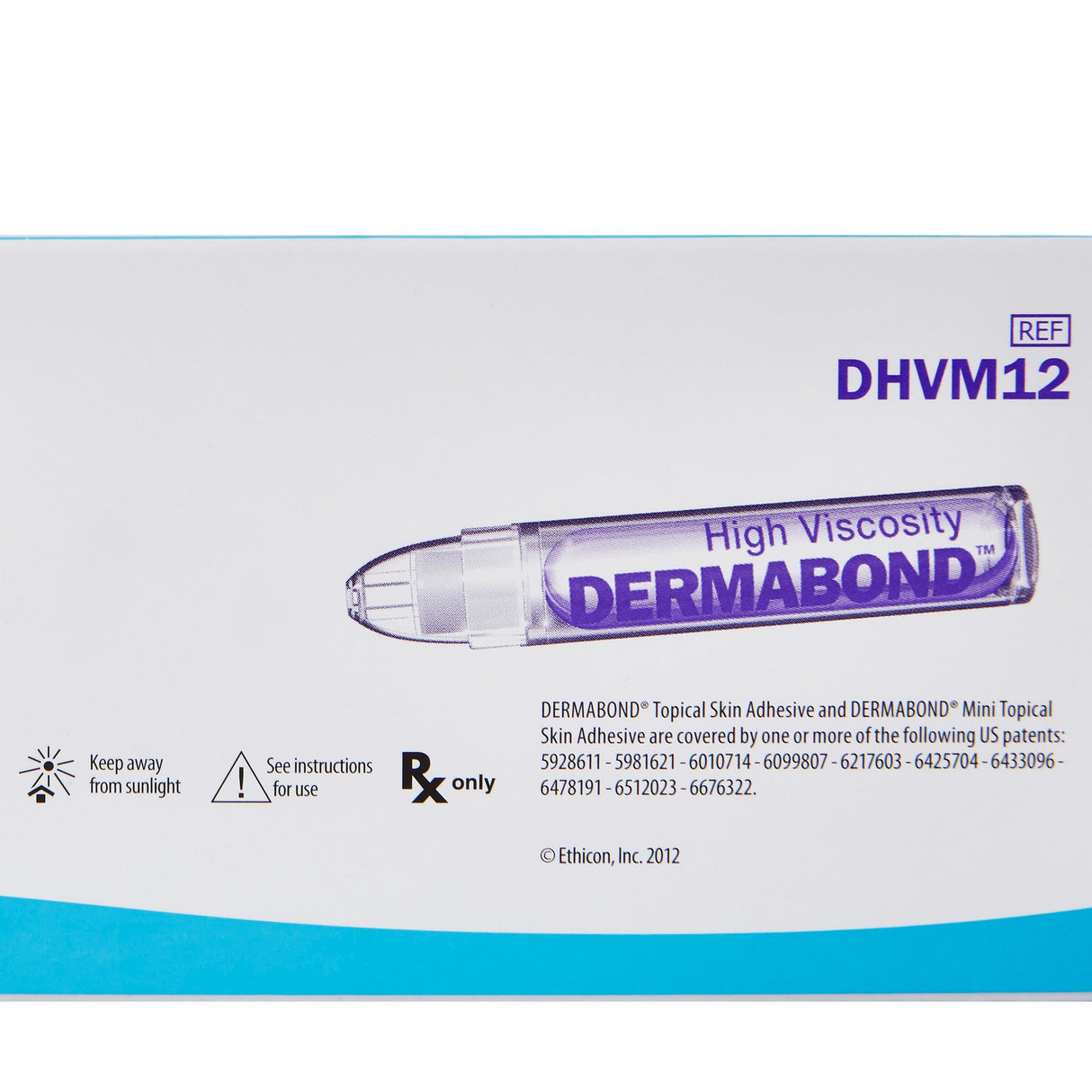 Image of Dermabond® Mini High Viscosity Skin Adhesive with Dome Tip – 0.36 mL (Box of 12)