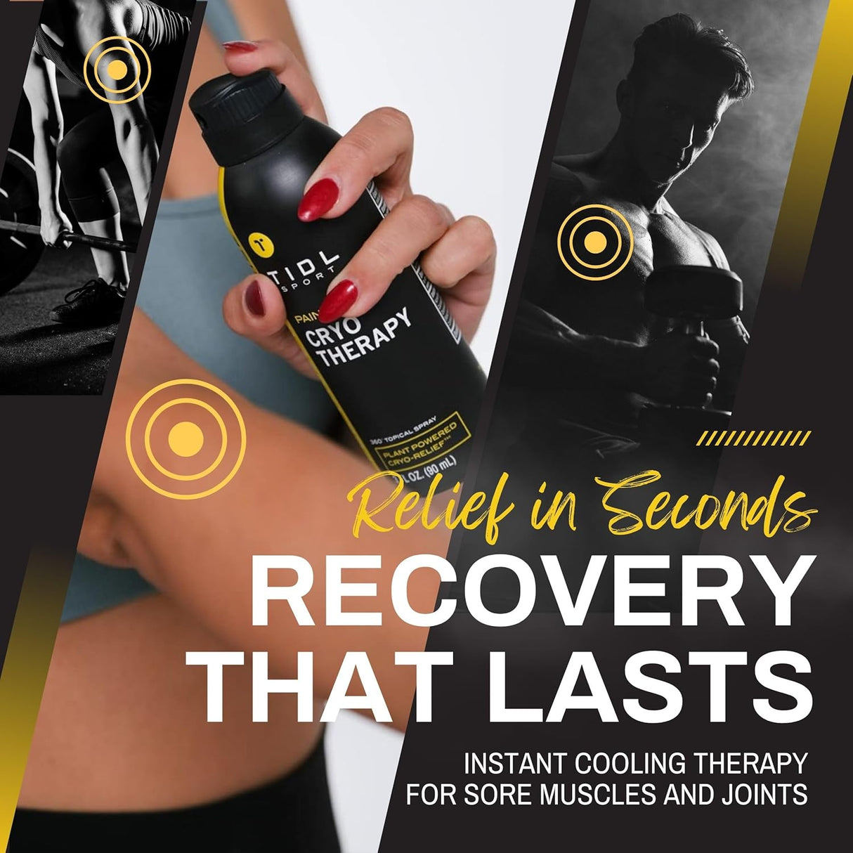 Image of TIDL Pain Relief Max Strength Cryotherapy Spray – 3 oz.