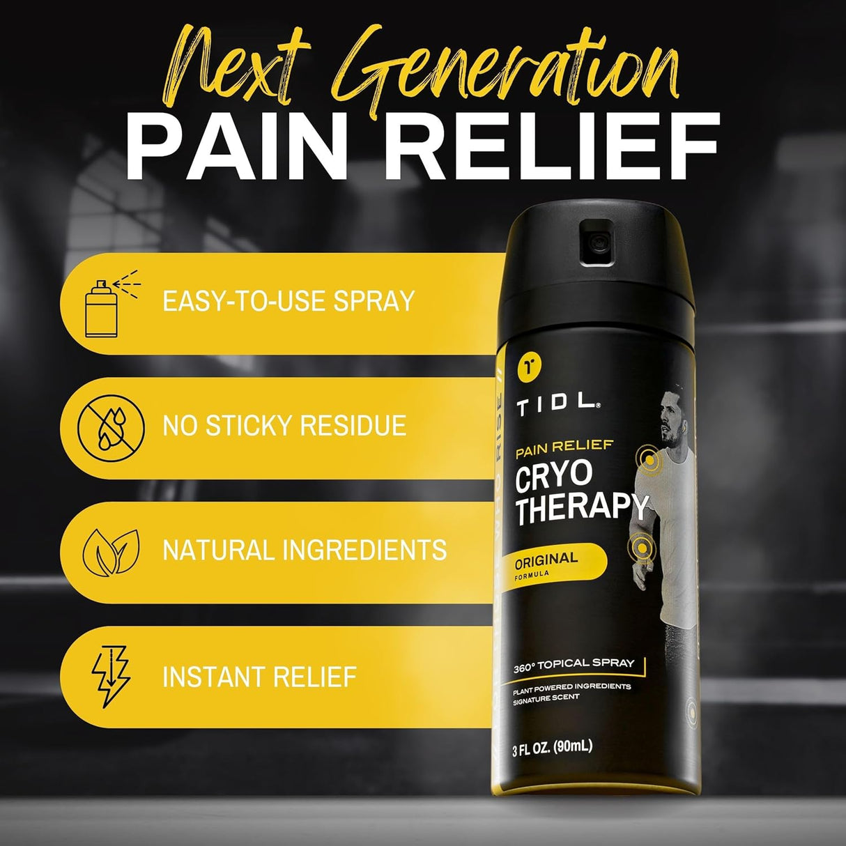Image of TIDL Pain Relief Max Strength Cryotherapy Spray – 3 oz.