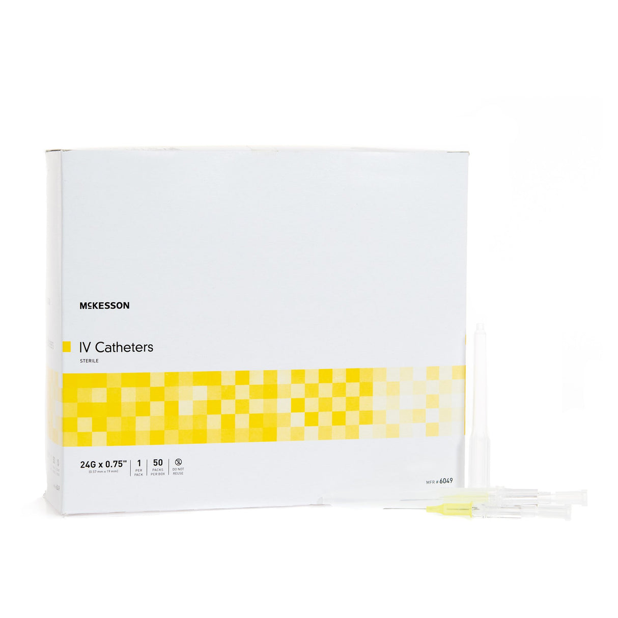 Image of McKesson Peripheral IV Catheters – Straight Hub, Non-Blood Control (Non-Safety)