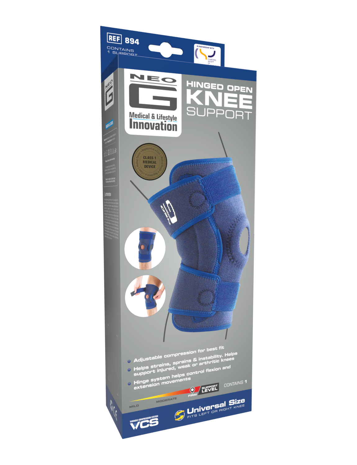 Neo G Hinged Open Knee Support, Universal