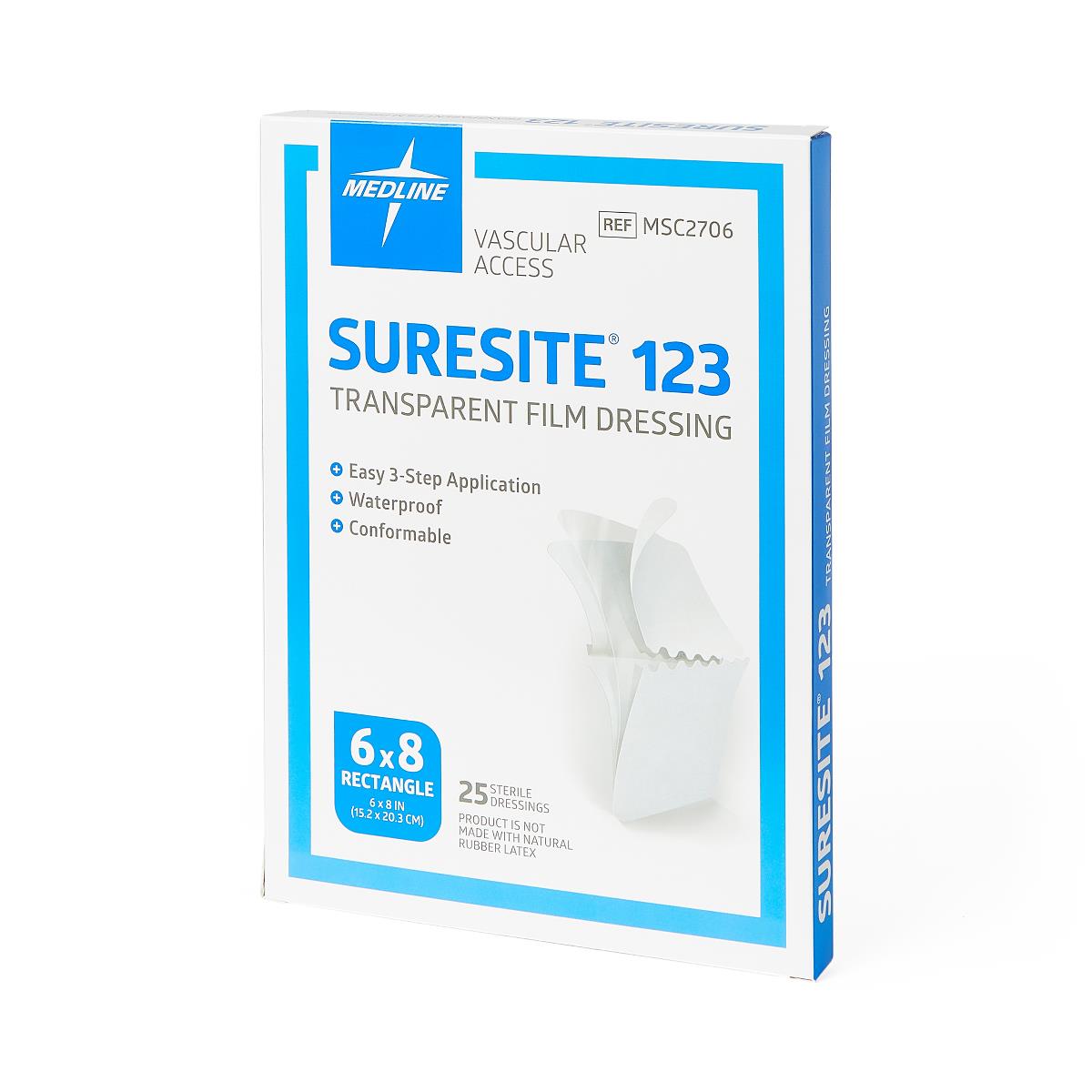 Image of SureSite 123 Transparent Film Dressing, 6" x 8"