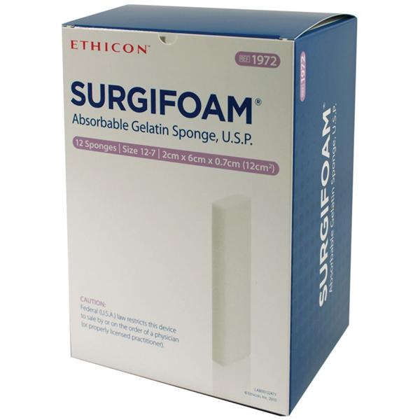 Image of Surgifoam Absorbable Gelatin Sponge 2cm x 6cm x 7mm