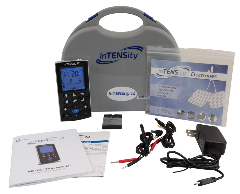 Image of Roscoe InTENSity™ 12 Digital Transcutaneous Electric Nerve Stimulation Unit, 11.7cm x 6cm x 2.1cm