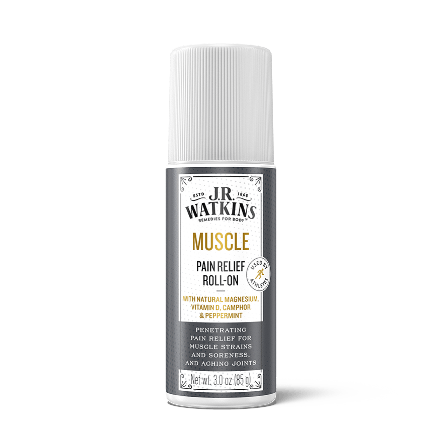 Image of J.R. Watkins Muscle Pain Relief Roll-On With Magnesium, 3 fl oz