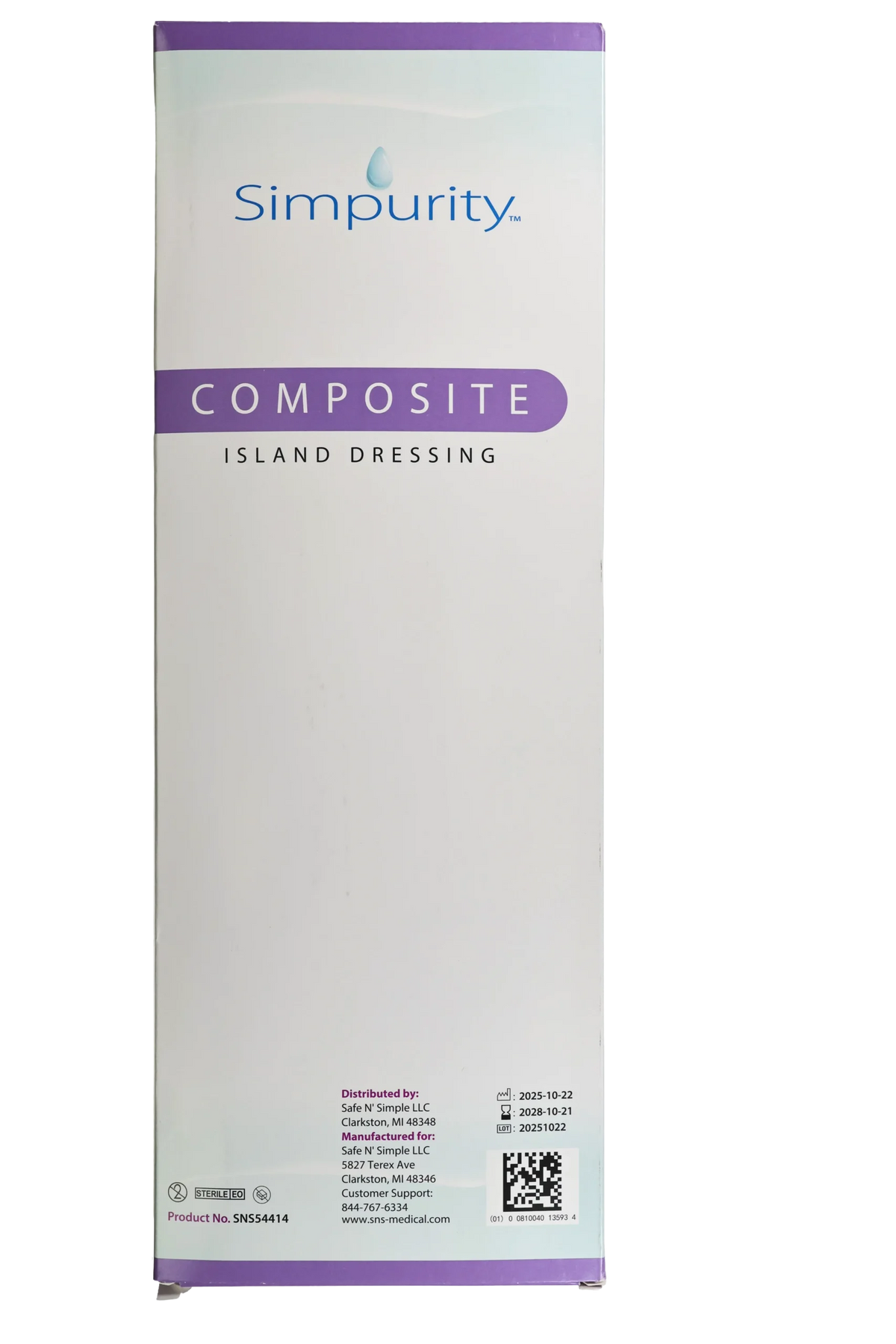 Simpurity Composite Island Dressings