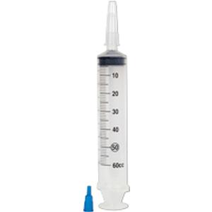 Image of Cardinal Health™ Flat Top Catheter Tip Irrigation Syringe with Tip Protector 60 mL