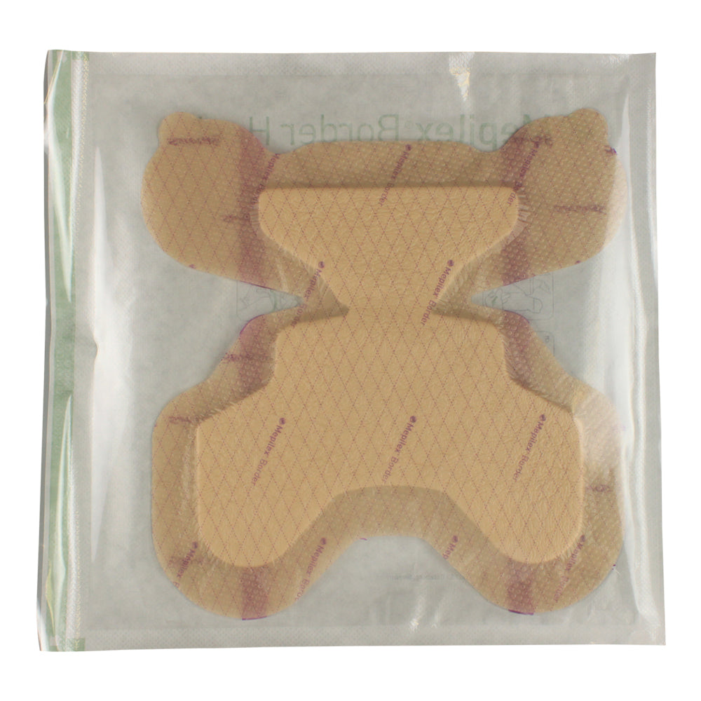 Image of Mepilex Border Heel Foam Wound Dressing, 22 cm x 23 cm