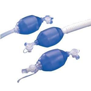 Image of 1st Response Adult Manual Resuscitator Bag with Tethered Dust Cap, 40" L Flexible Tubing Reservoir