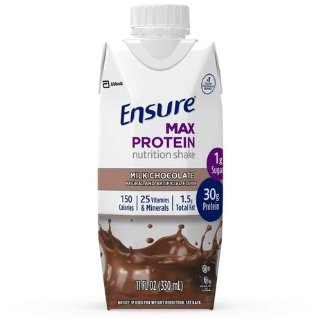 Image of Abbott Ensure® Max Protein Nutritional Shake, Ready To Drink, Milk Chocolate, 11 oz