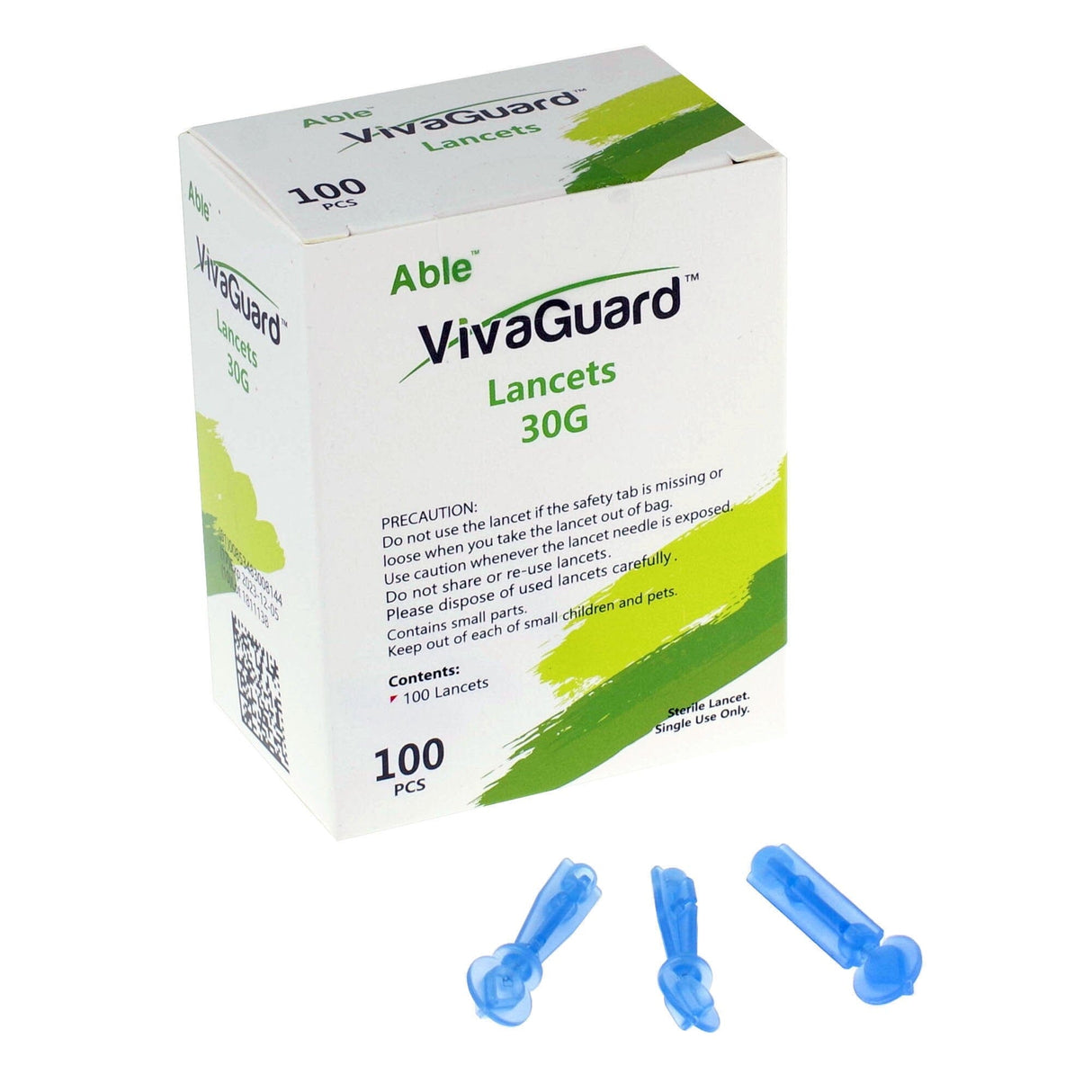 Image of Able® VivaGuard® Phlebotomy Lancet, 100 Count