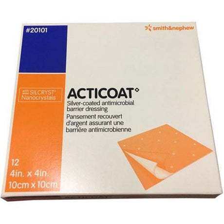 Image of ACTICOAT Antimicrobial Barrier Burn Dressing with Nanocrystalline Silver 4" x 4"