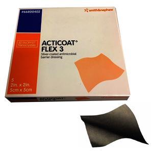 Image of ACTICOAT Flex 3 Antimicrobial Barrier Dressing with Silcryst Nanocrystals, 2" x 2"