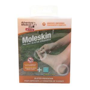 Image of Moleskin Adventure Medical Kits Moleskin, 22 Adhesive Dressings, Pre-Cut Blister Dressing, Easy-to-Use