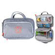 Image of Allermate Parker Deluxe Travel Medicine Bag, Large, 10.5" x 6.5" x 3.5" Gray