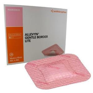 Image of ALLEVYN Gentle Border Lite Adhesive Dressing 4" x 4"