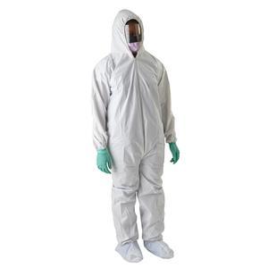 Image of Anti-Static Microporous Breathable Coveralls with Hood and Boots, 4X-Large