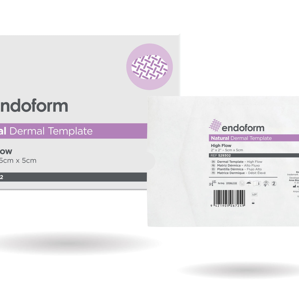 Aroa Biosurgery Endoform® Natural Dermal Template, High Flow, 2" x 2 Aroa Biosurgery Endoform® Natural Dermal Template, High Flow, 2" x 2