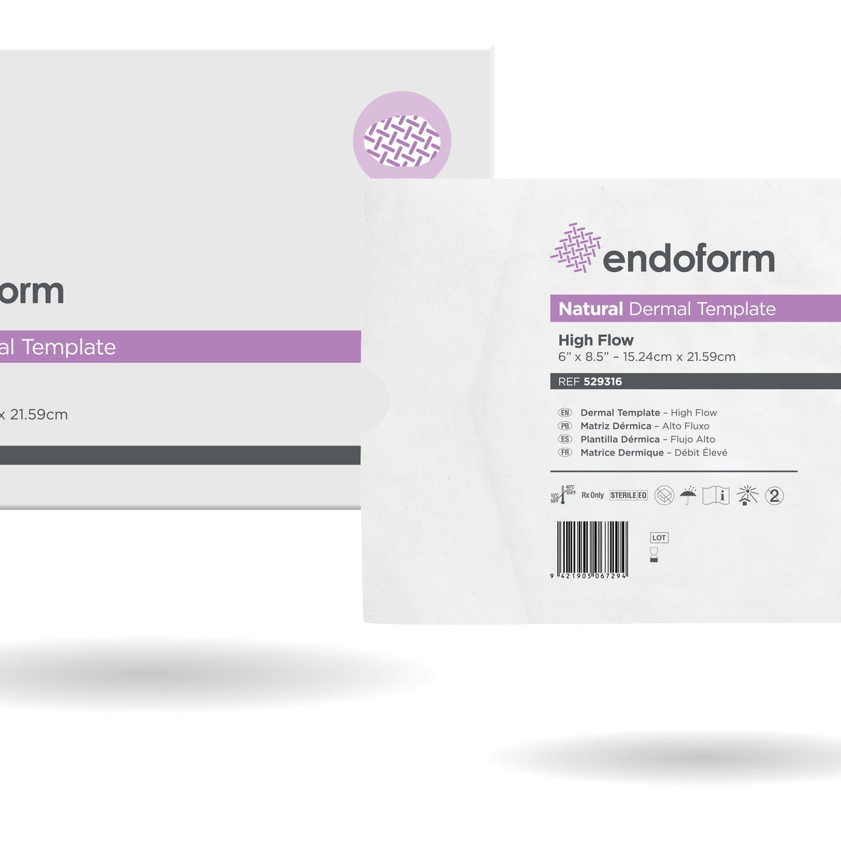 Aroa Biosurgery Endoform® Natural Dermal Template, High Flow, 6'' x 8