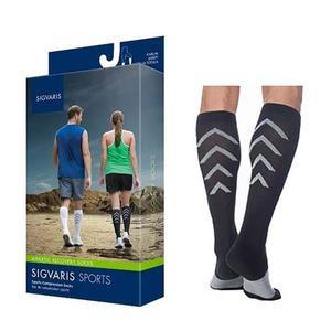 Image of Athletic Recovery Socks Calf, 15-20, Extra Large, Closed, Black