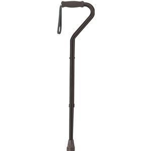 Image of Bariatric Offset Handle Cane, Tall Adult, Black