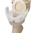 Image of Bath Safe Elongated Elevated Toilet Seat w/Arms