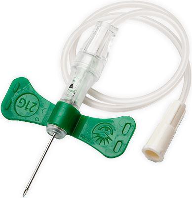 Image of BD Vacutainer Push Button Blood Collection Set with Tubing, 21 G x 0.75" x 7"