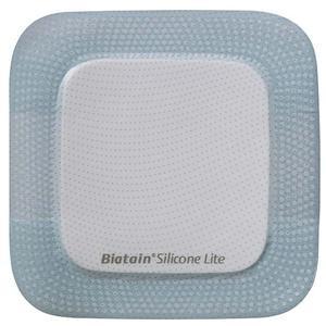 Image of Biatain Silicone Lite Foam Dressing, 4" x 4", Pad Size 2.13" x 2.13"