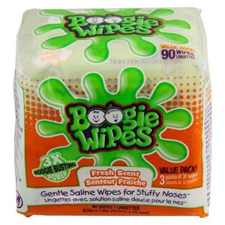 Image of Boogie Wipes Natural Saline, 90 ct,  Fresh