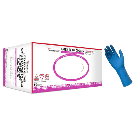 Image of Cardinal Health™ Decontamination Glove, Powder-Free, 18mil Thick, Small, Blue