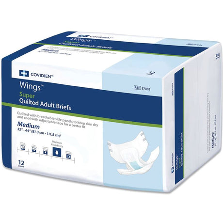 Image of Cardinal Health, Quilted Adult Briefs, Wings™ Super — Maximum Absorbency