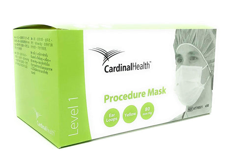 Image of Cardinal Health™ Secure-Gard® Level 1 Procedure Mask, with Earloops, Yellow