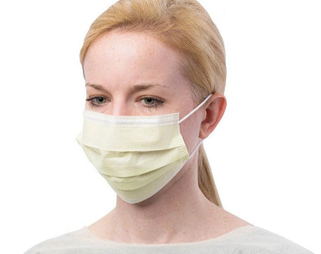 Image of Cardinal Health™ Secure-Gard® Level 1 Procedure Mask, with Earloops, Yellow