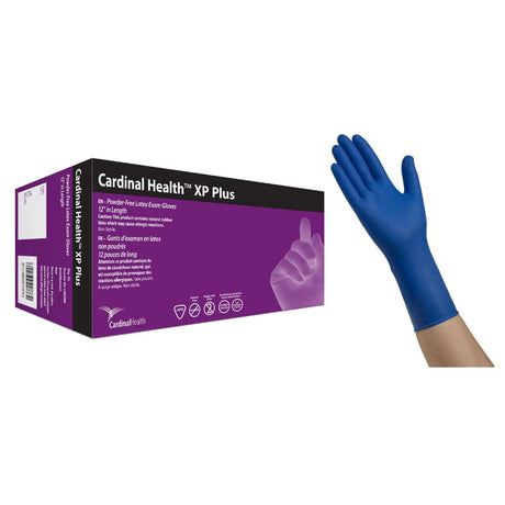 Image of Cardinal Health™ XP Plus Examination Glove, 14.1mil Thick, Large, Blue